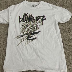 BLINK 182 White Band Tee Sz M